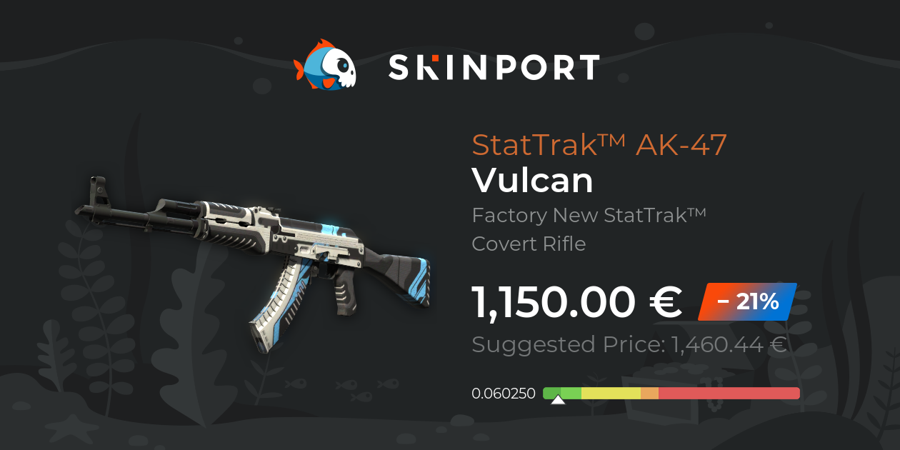 StatTrak™ AK-47 | Vulcan (Factory New) - Counter-Strike 2 - Skinport