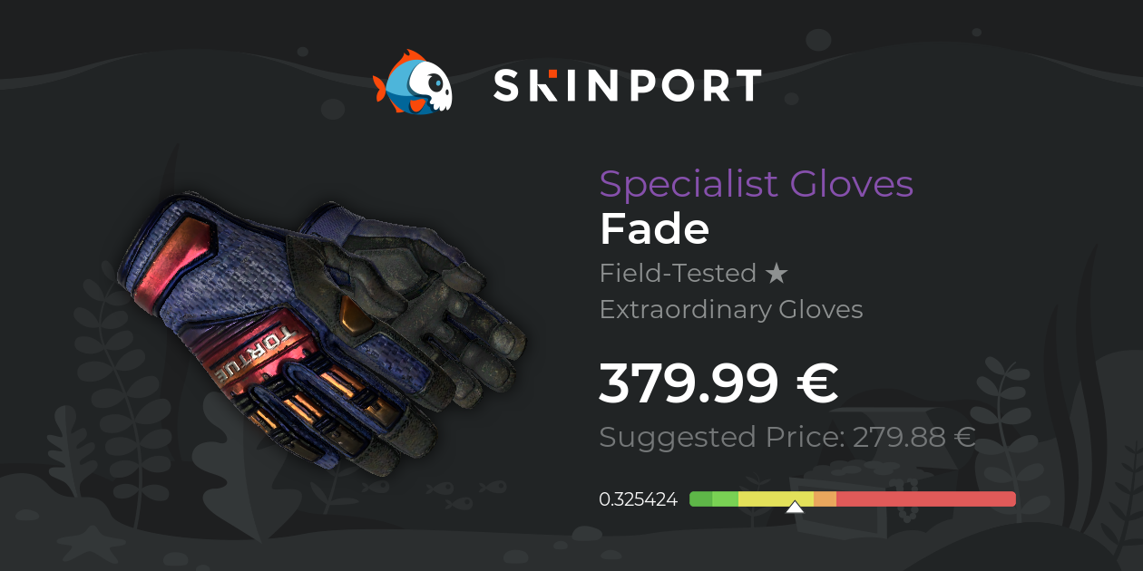 Specialist Gloves Fade (FieldTested) CounterStrike 2 Skinport