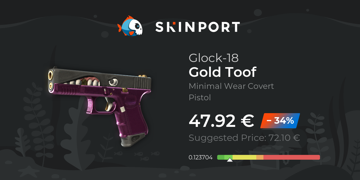Glock-18 | Gold Toof (Minimal Wear) - Counter-Strike 2 - Skinport