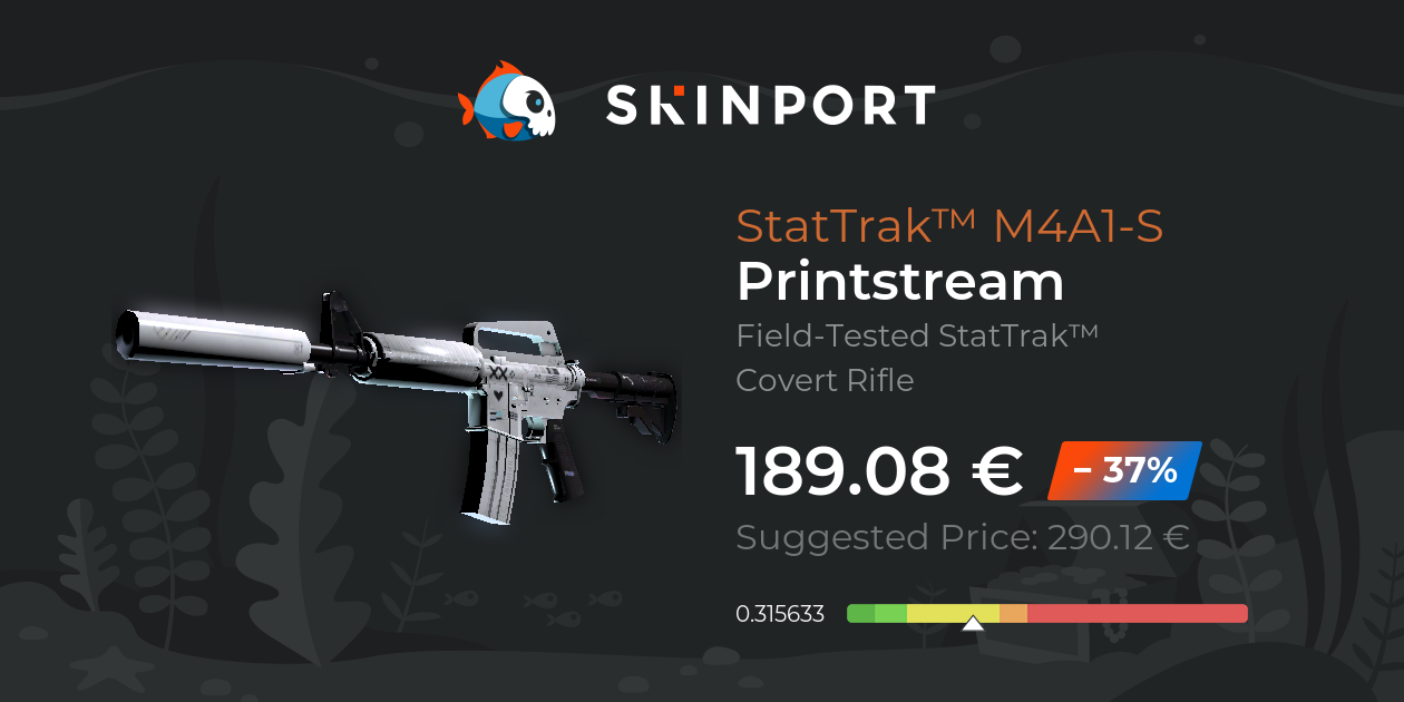 Buy and Sell StatTrak™ M4A1-S  Printstream (Field-Tested) CS:GO via P2P  quickly and safely with WAXPEER