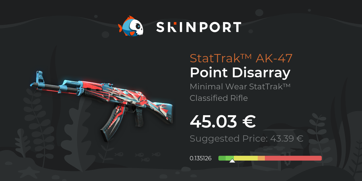 StatTrak™ AK-47 | Point Disarray (Minimal Wear) - Counter-Strike 2 ...