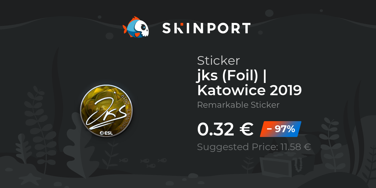 Sticker | jks (Foil) | Katowice 2019 - Counter-Strike 2 - Skinport