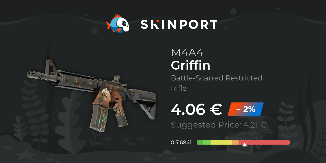 M4A4 | Griffin (Battle-Scarred) - Counter-Strike 2 - Skinport