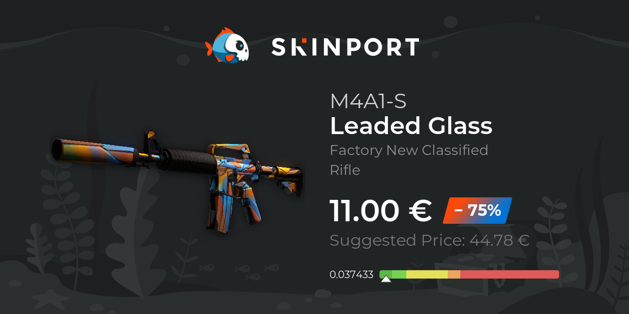 M4A1S Leaded Glass (Factory New) CSGO Skinport