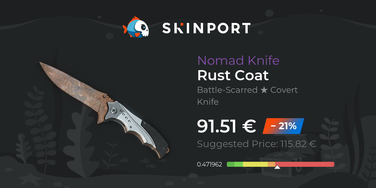 Nomad Knife | Rust Coat (Battle-Scarred) - Counter-Strike 2 - Skinport