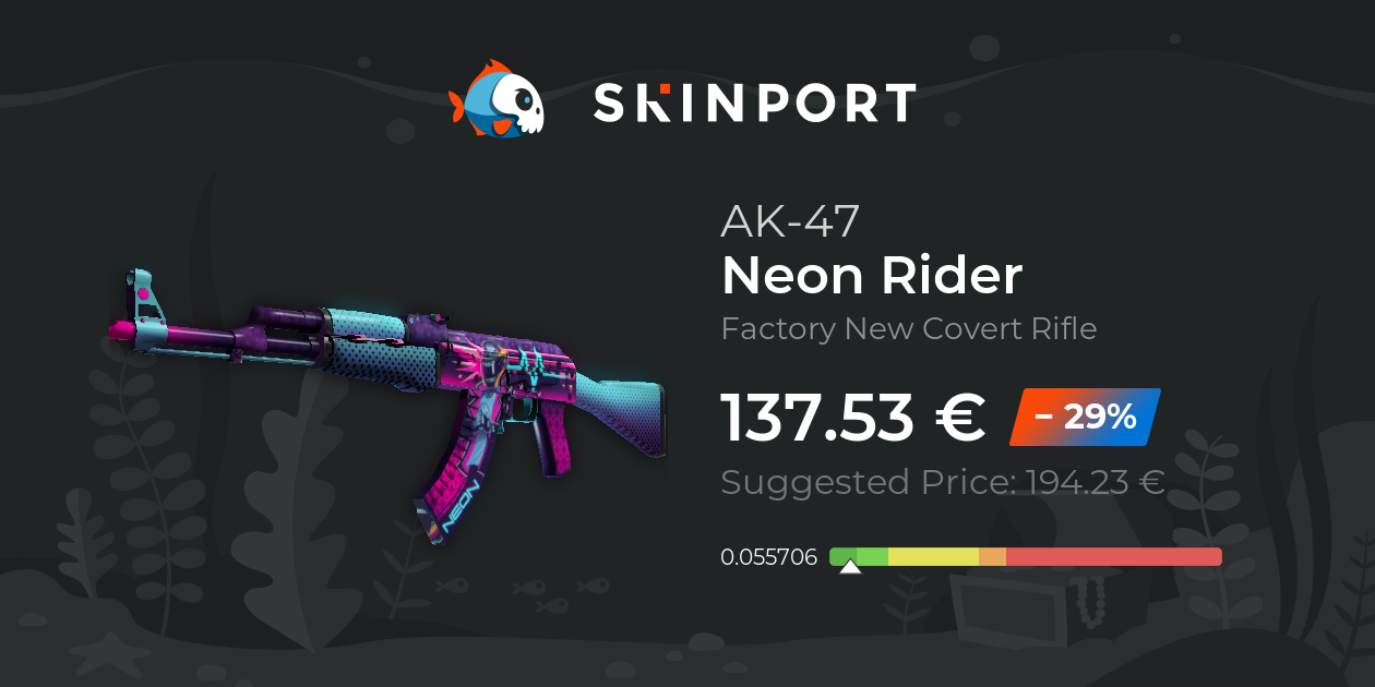 AK-47 | Neon Rider (Factory New) - CS:GO - Skinport