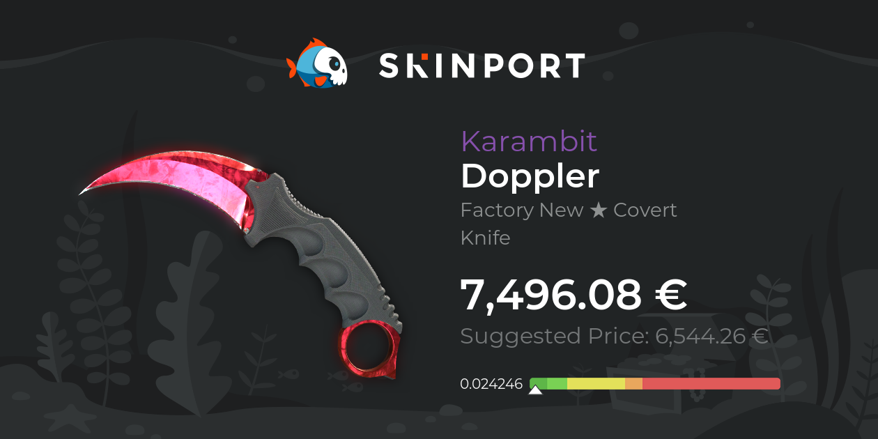 Karambit | Doppler (Factory New) - Counter-Strike 2 - Skinport