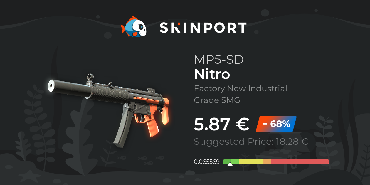 MP5-SD | Nitro (Factory New) - Counter-Strike 2 - Skinport