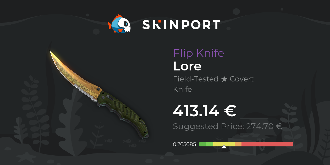 Flip Knife | Lore (Field-Tested) - CS:GO - Skinport