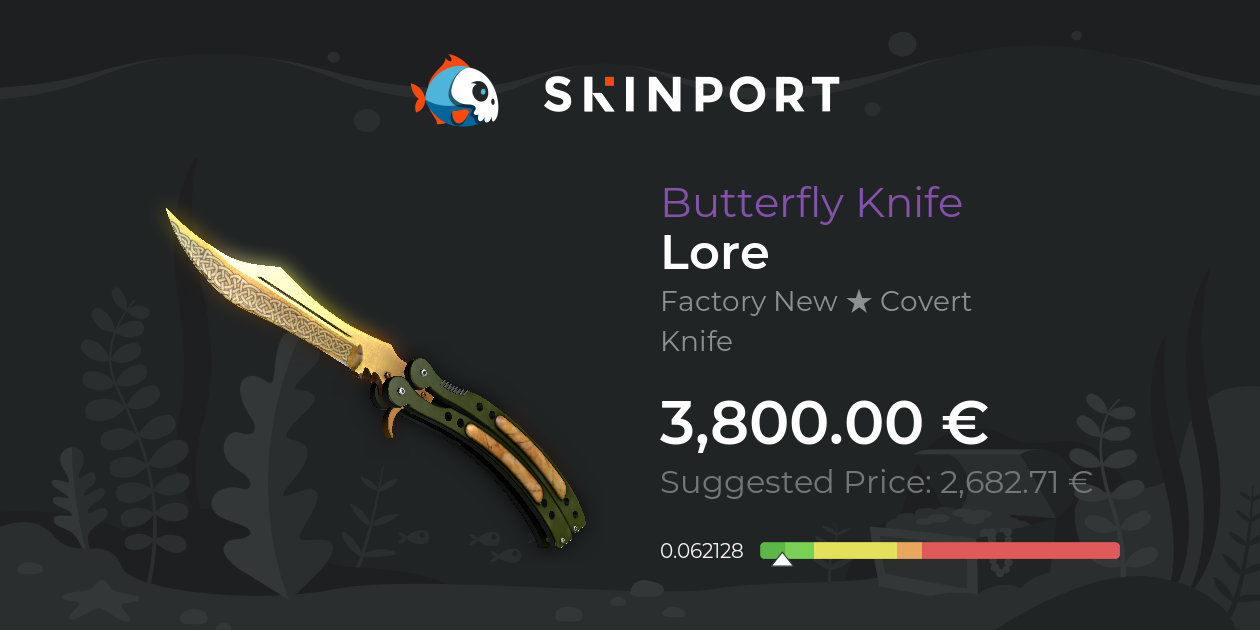 Butterfly Knife Lore (Factory New) CS2 Skinport
