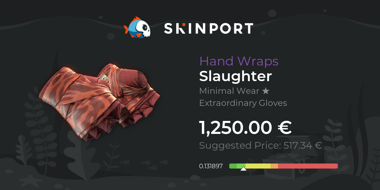 Hand Wraps | Slaughter (Minimal Wear) - Counter-Strike 2 - Skinport