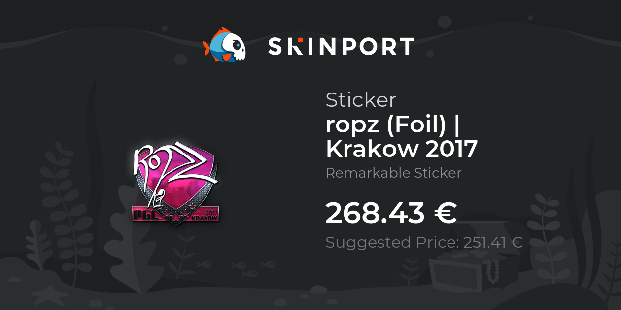 Sticker | ropz (Foil) | Krakow 2017 - Counter-Strike 2 - Skinport