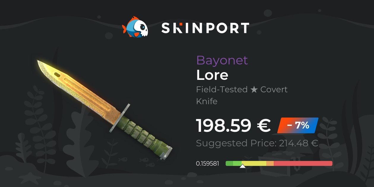 Bayonet | Lore (Field-Tested) - Counter-Strike 2 - Skinport