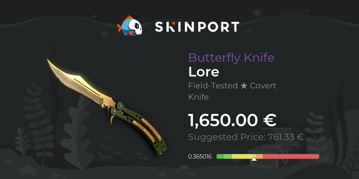 Butterfly Knife Lore (FieldTested) CSGO Skinport
