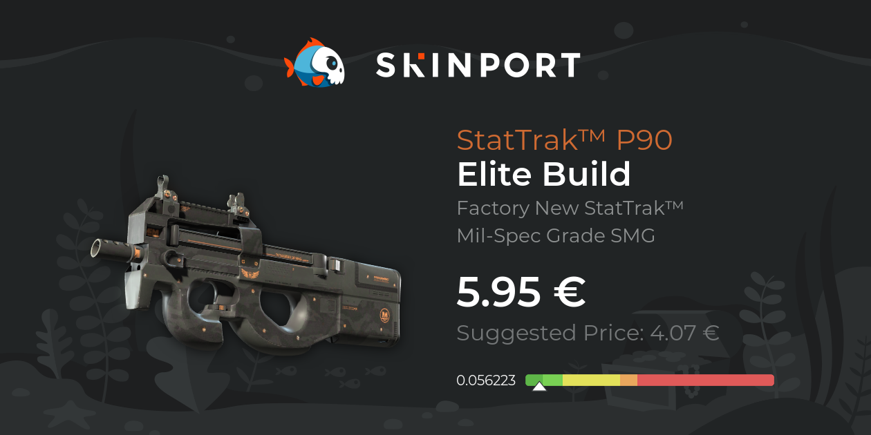 StatTrak™ P90 | Elite Build (Factory New) - Counter-Strike 2 - Skinport