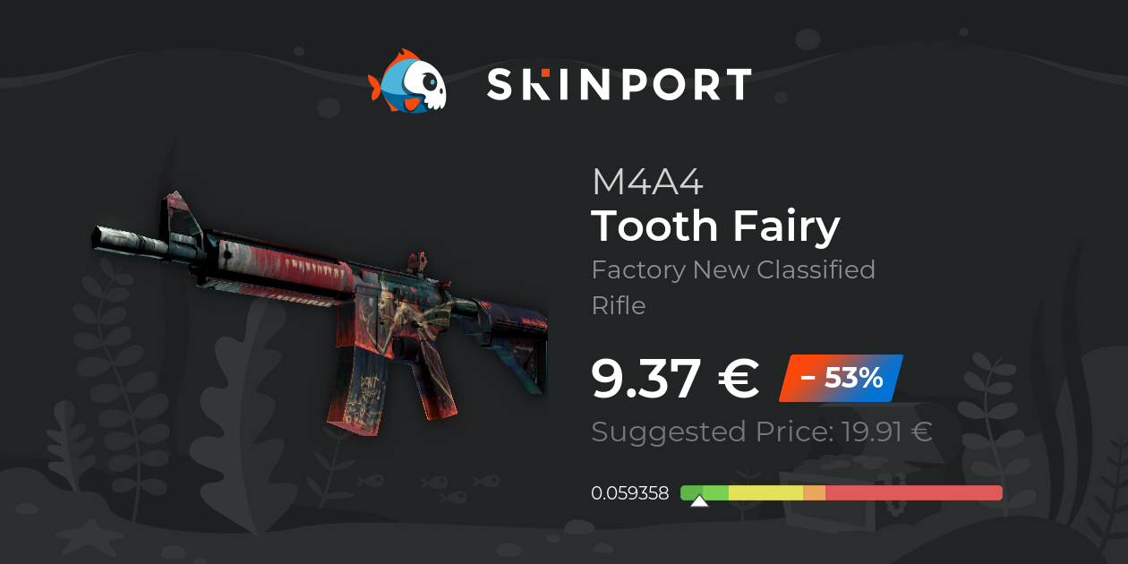 M4A4 | Tooth Fairy (Factory New) - CS:GO - Skinport