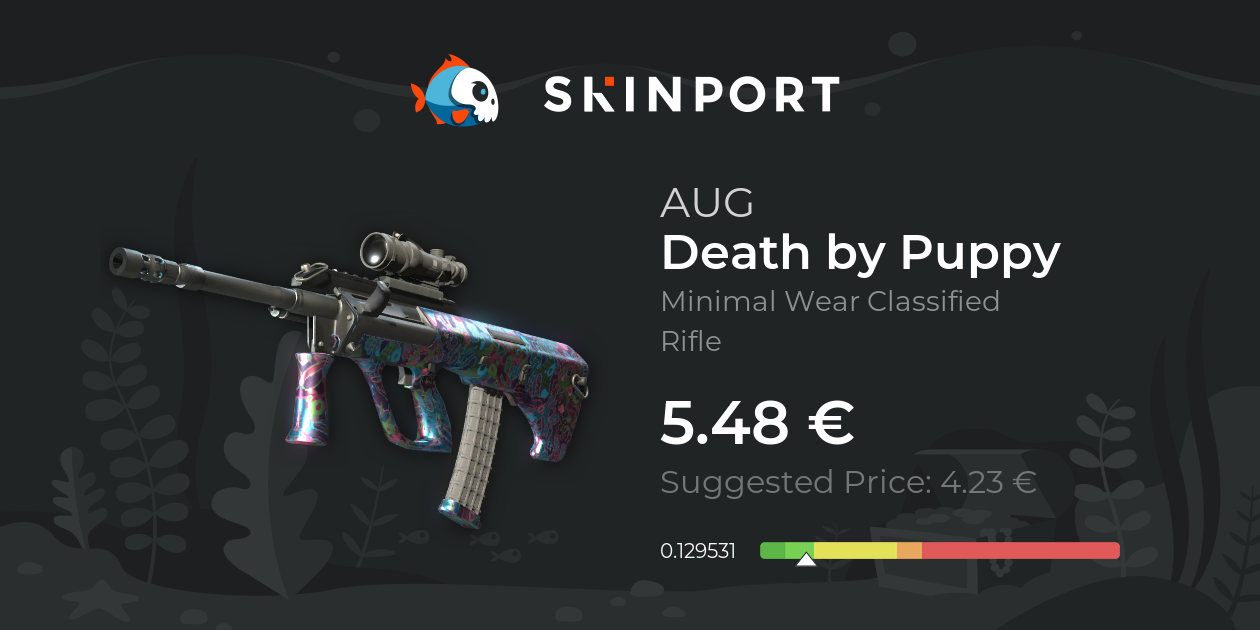 AUG | Death by Puppy (Minimal Wear) - Counter-Strike 2 - Skinport