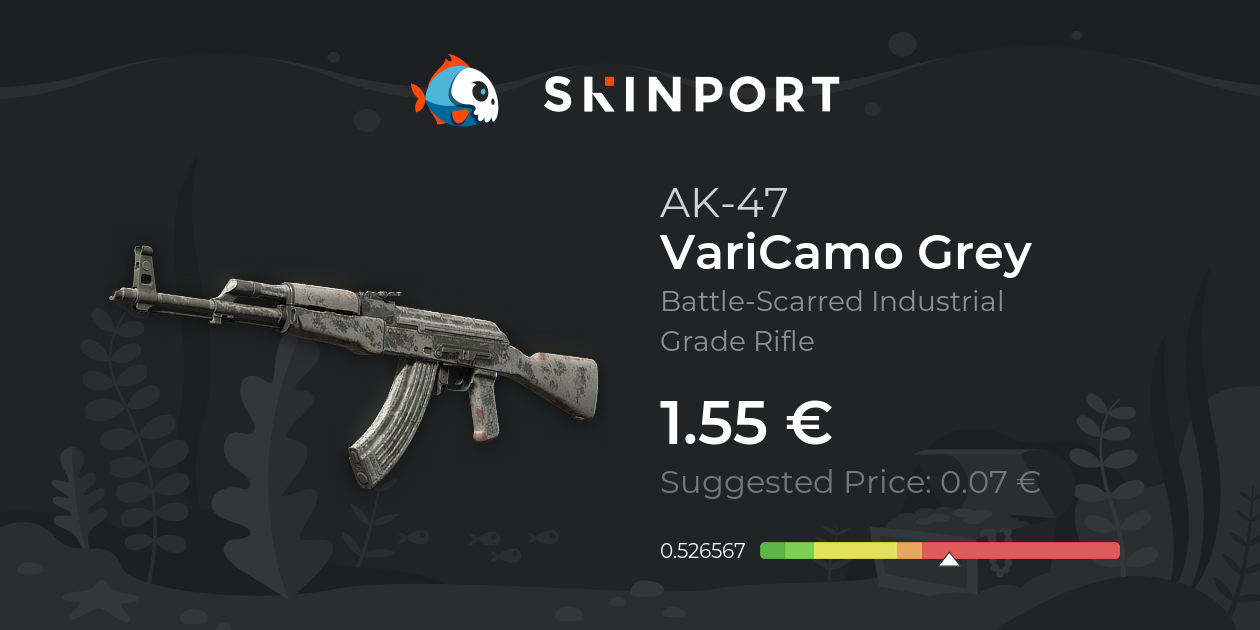 AK-47 | VariCamo Grey (Battle-Scarred) - Counter-Strike 2 - Skinport