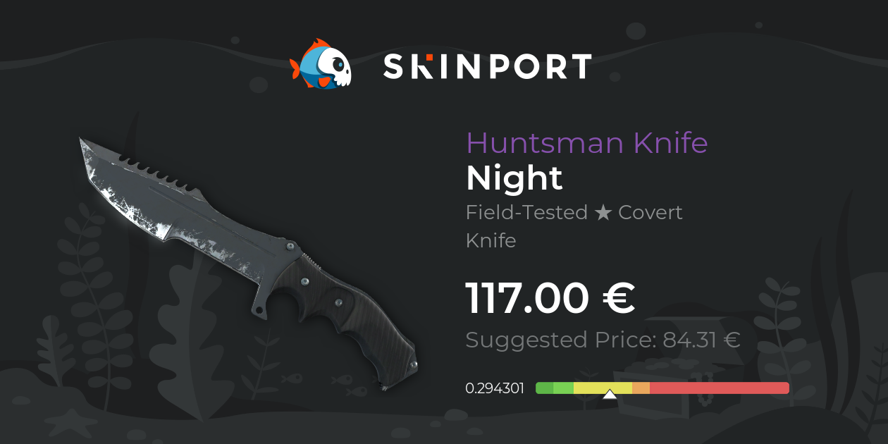 Huntsman Knife | Night (Field-Tested) - Counter-Strike 2 - Skinport