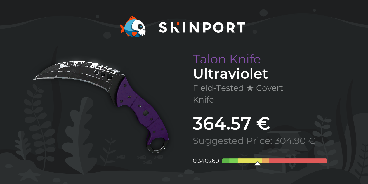 Talon Knife Ultraviolet (FieldTested) CS2 Skinport