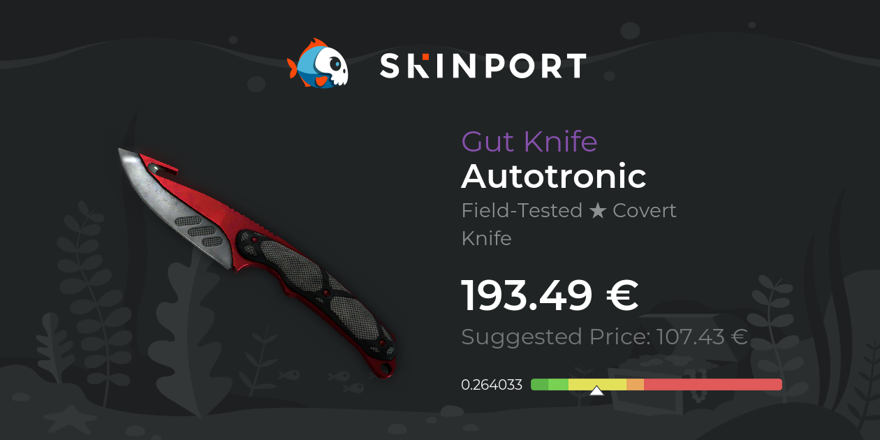 Gut Knife Autotronic (FieldTested) CSGO Skinport