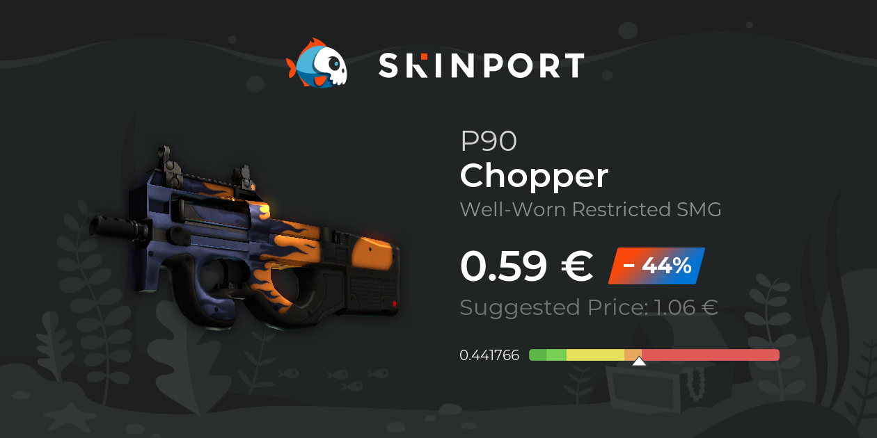 P90 | Chopper (Well-Worn) - Counter-Strike 2 - Skinport