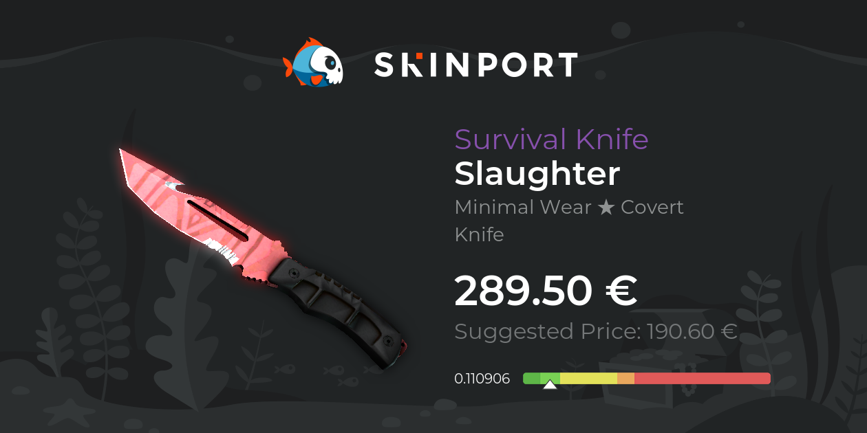Survival Knife Slaughter (Minimal Wear) CS2 Skinport