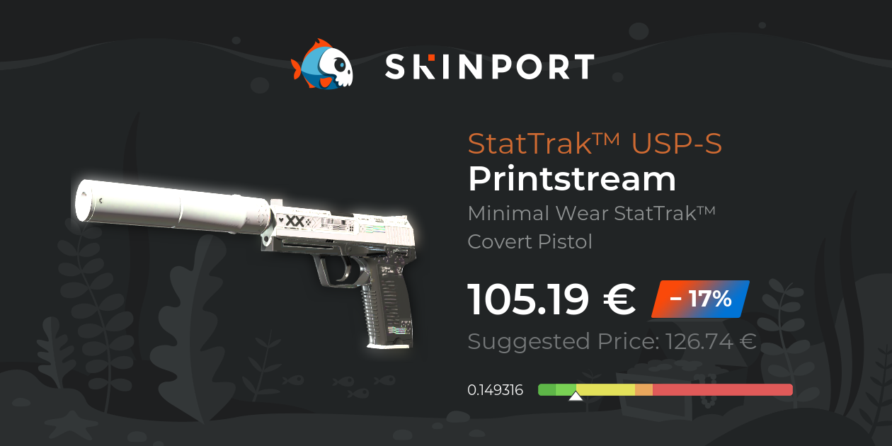 StatTrak™ USPS Printstream (Minimal Wear) CounterStrike 2 Skinport