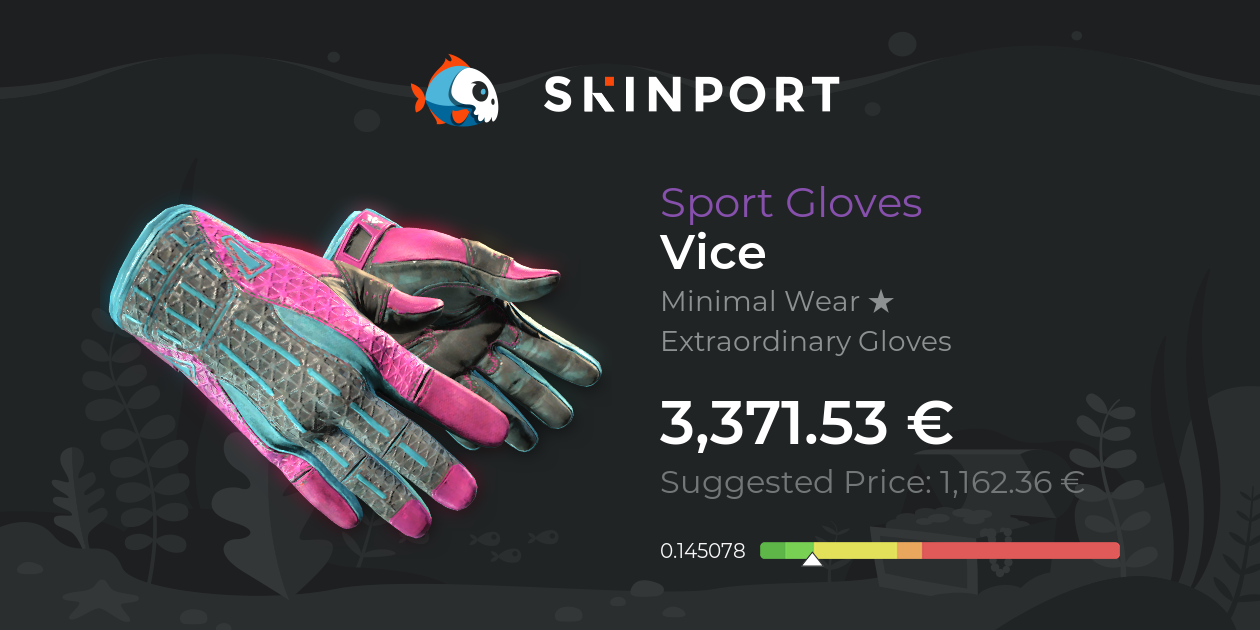 Sport Gloves Vice (Minimal Wear) CounterStrike 2 Skinport