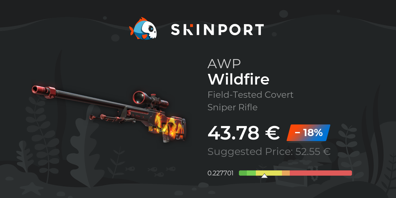 AWP | Wildfire (Field-Tested) - Counter-Strike 2 - Skinport