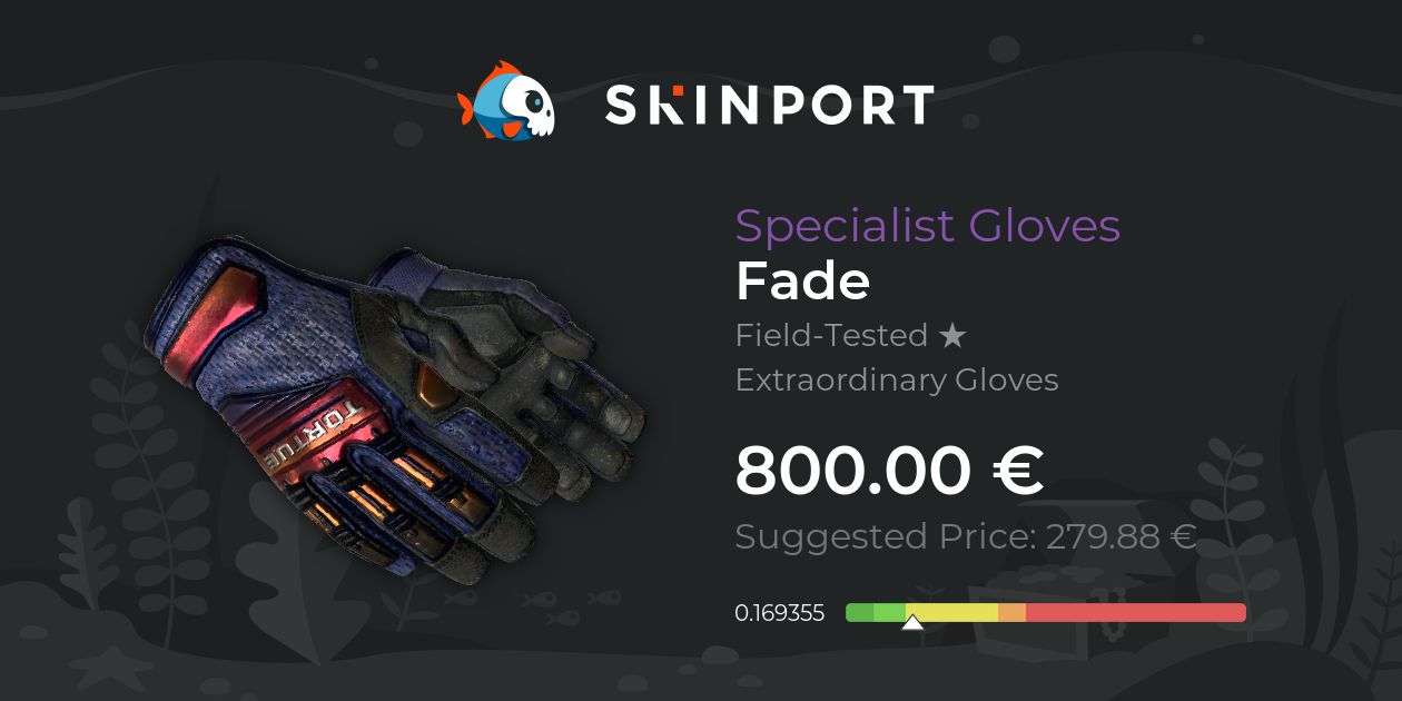 Specialist Gloves Fade (FieldTested) CS2 Skinport