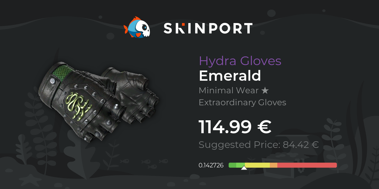 Hydra Gloves Emerald (Minimal Wear) CounterStrike 2 Skinport