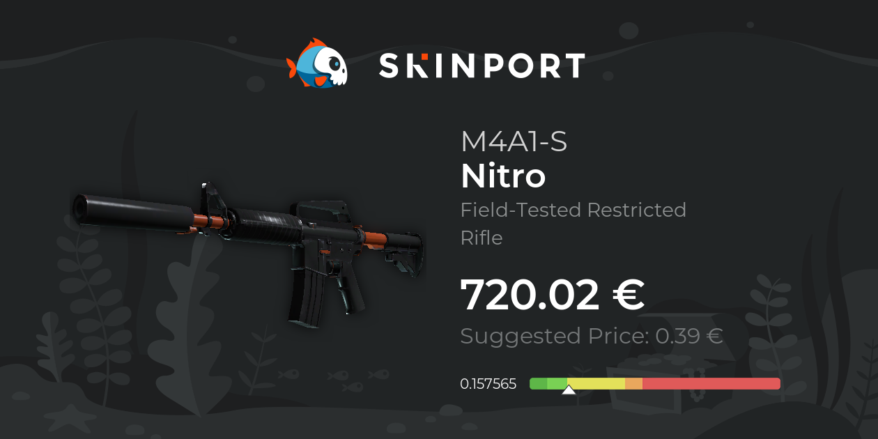 M4A1-S | Nitro (Field-Tested) - CS:GO - Skinport