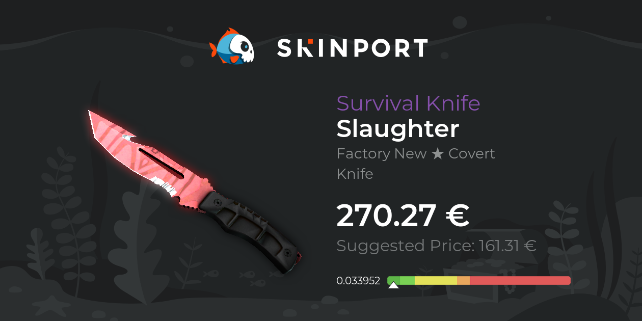 Survival Knife Slaughter (Factory New) CounterStrike 2 Skinport