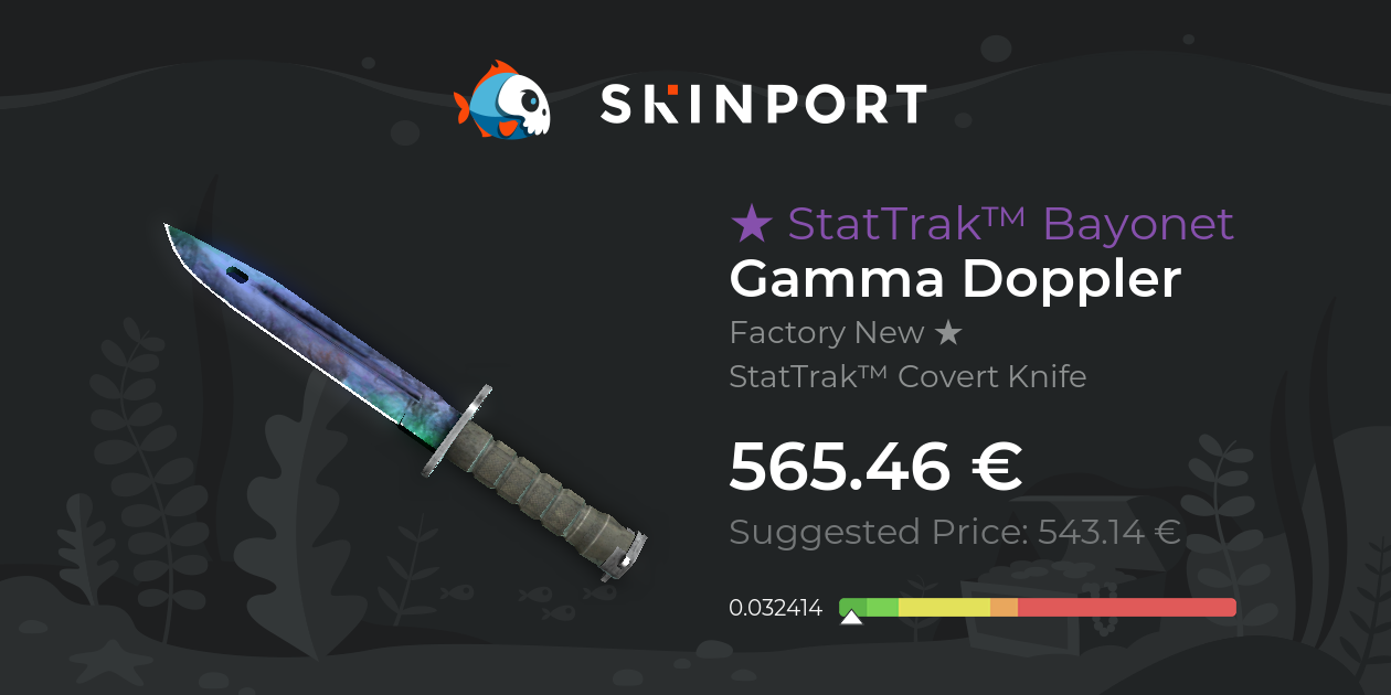 StatTrak™ Bayonet | Gamma Doppler (Factory New) - Counter-Strike 2 ...