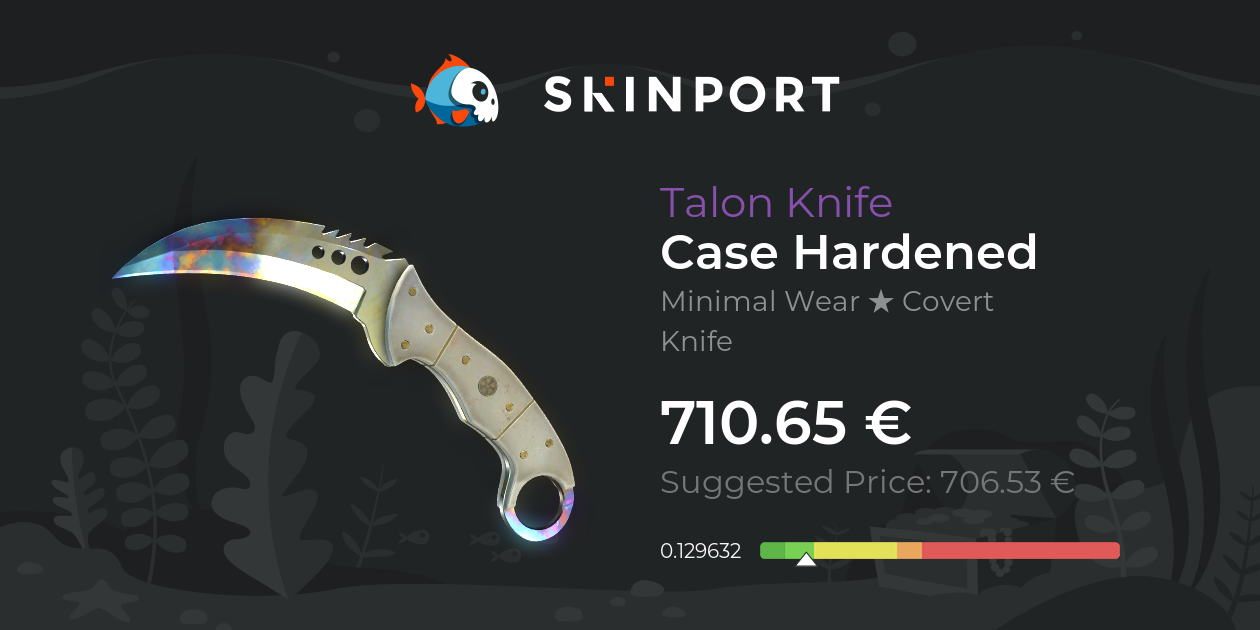 Talon Knife | Case Hardened (Minimal Wear) - Counter-Strike 2 - Skinport