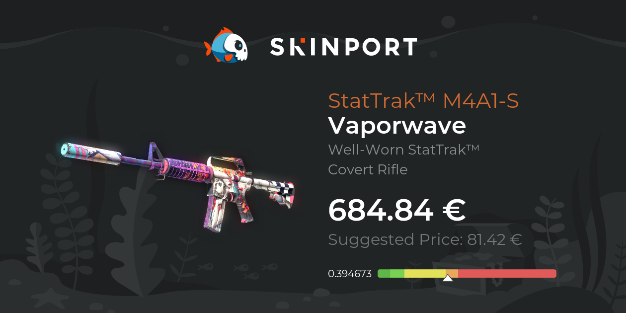 StatTrak™ M4A1-S | Vaporwave (Well-Worn) - Counter-Strike 2 - Skinport