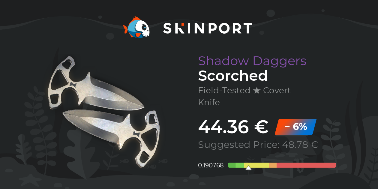 Shadow Daggers | Scorched (Field-Tested) - Counter-Strike 2 - Skinport
