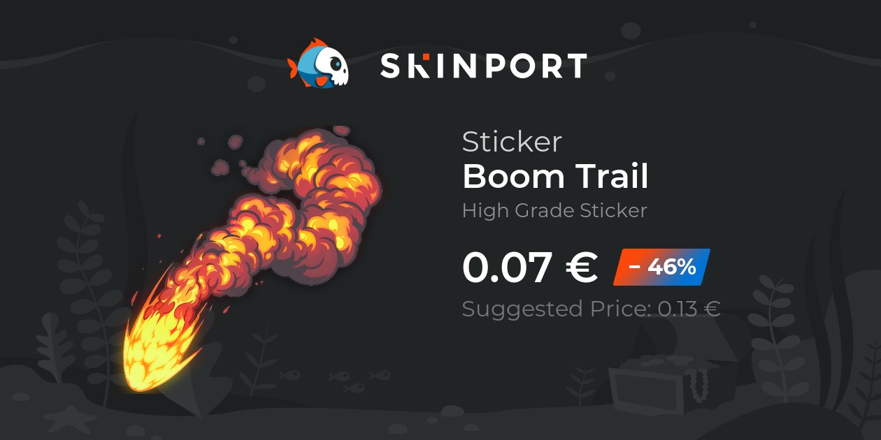 Sticker Boom Trail CounterStrike 2 Skinport