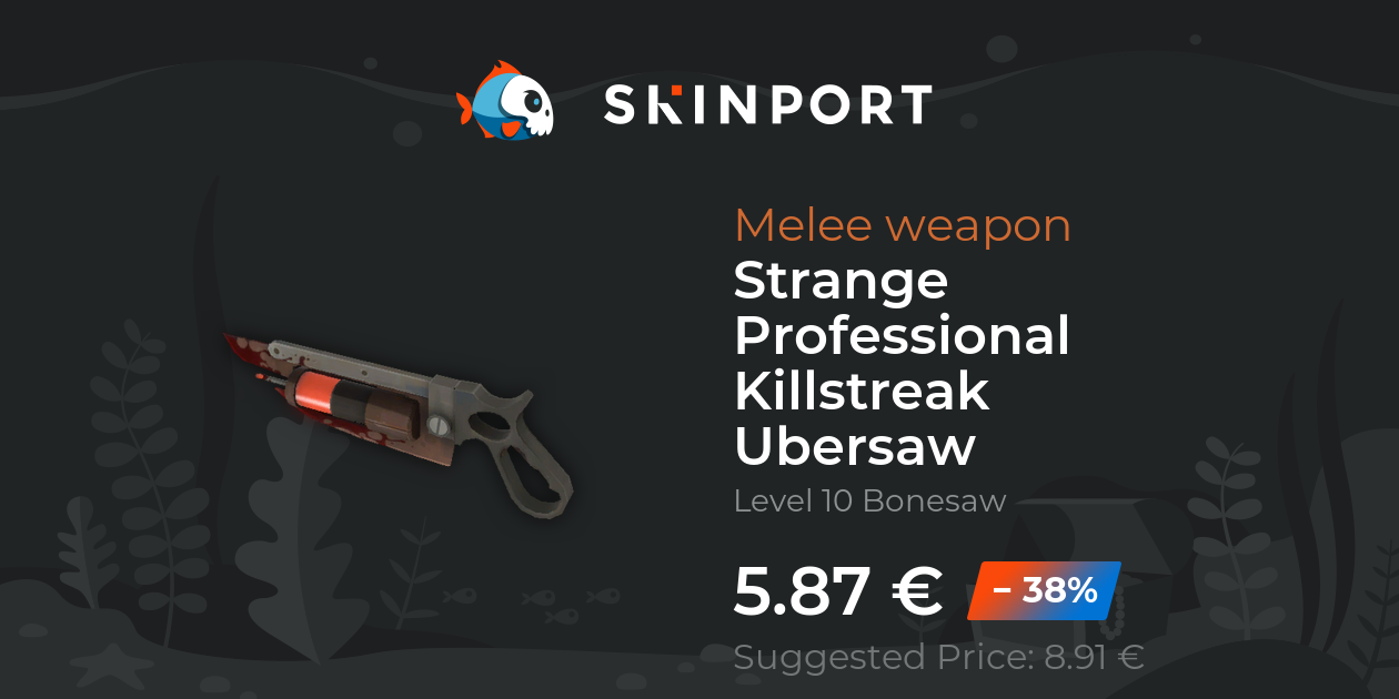 Strange Professional Killstreak Ubersaw Team Fortress 2 Skinport