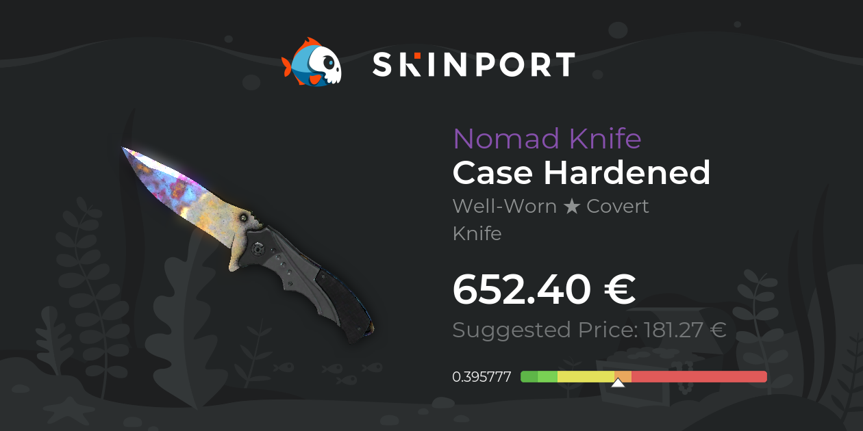 Nomad Knife Case Hardened (WellWorn) CSGO Skinport