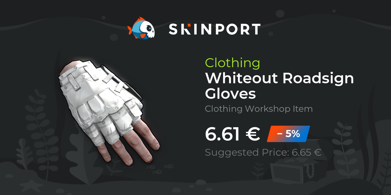 Whiteout Roadsign Gloves - Rust - Skinport