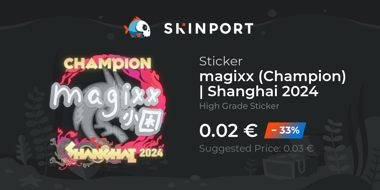 Sticker | magixx (Champion) | Shanghai 2024 - Counter-Strike 2 - Skinport