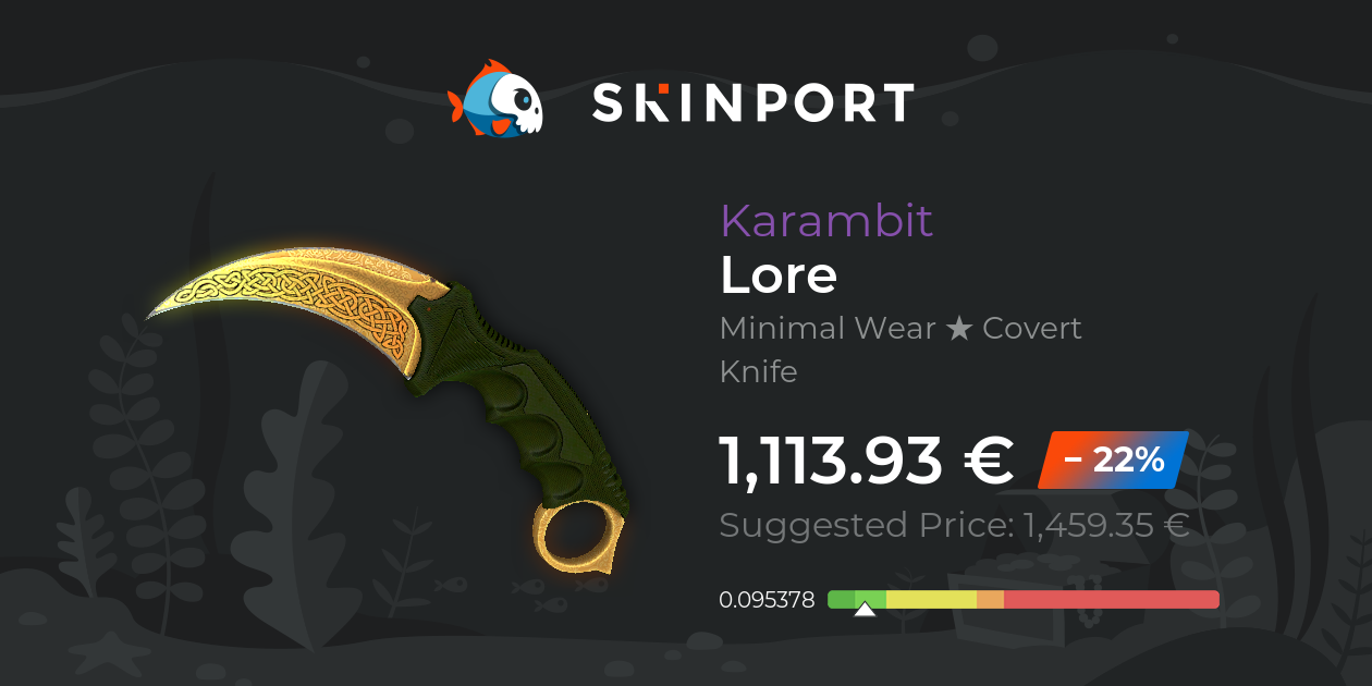 CS:GO Karambit Lore Knife  Sticker for Sale by UntitledH