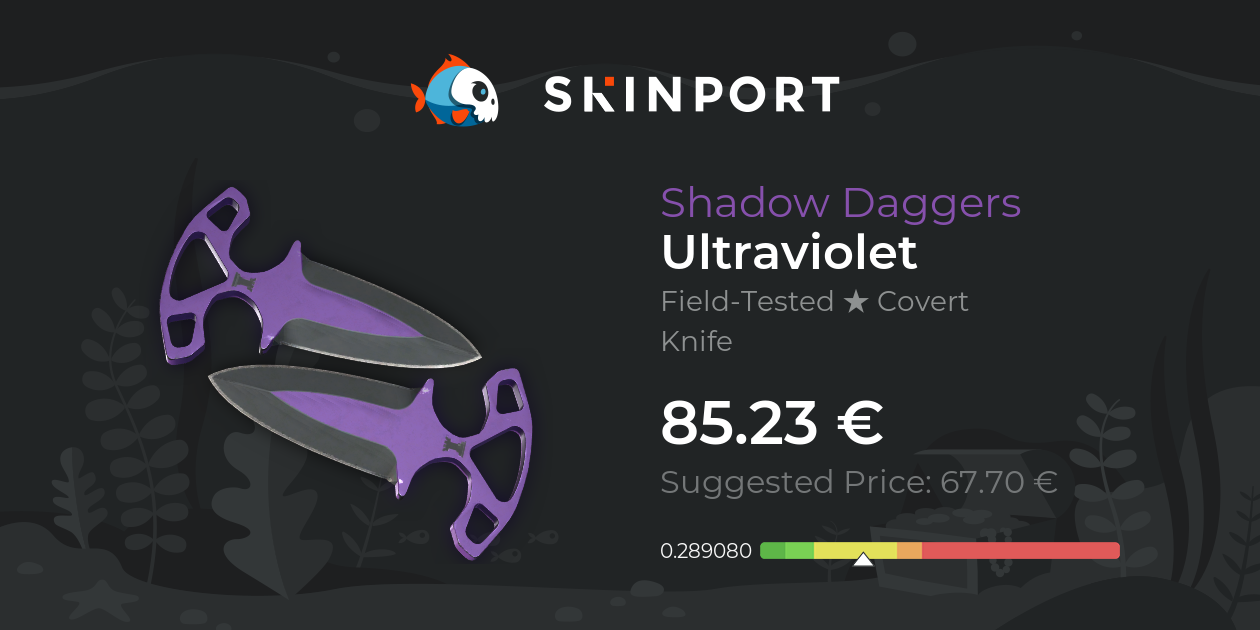 Shadow Daggers Ultraviolet (FieldTested) CounterStrike 2 Skinport