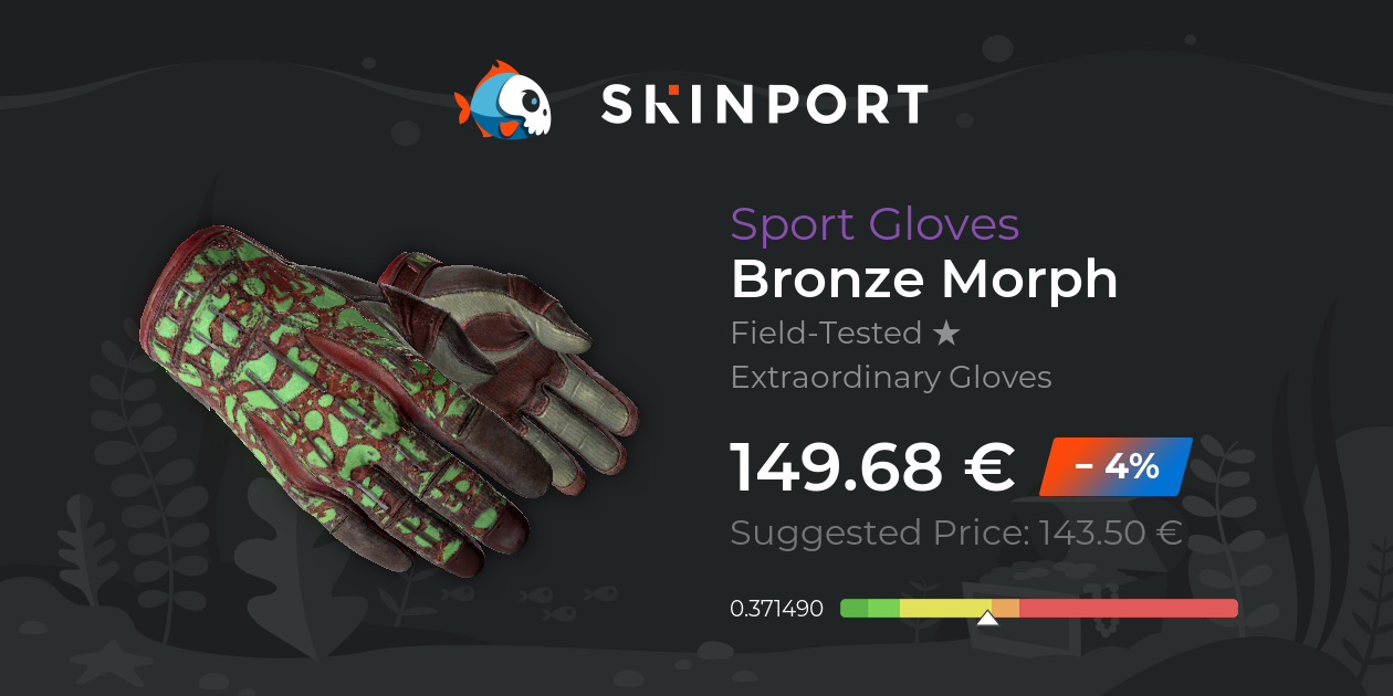 Sport Gloves Bronze Morph (FieldTested) CSGO Skinport