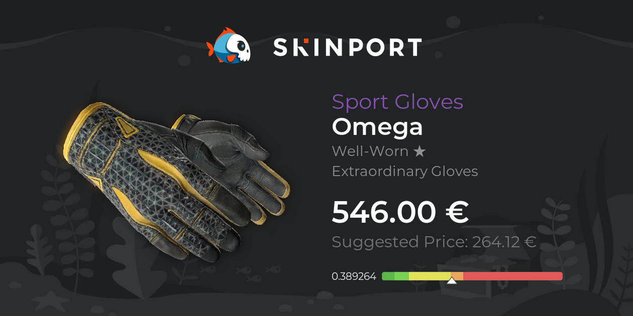 Sport Gloves Omega (WellWorn) CSGO Skinport