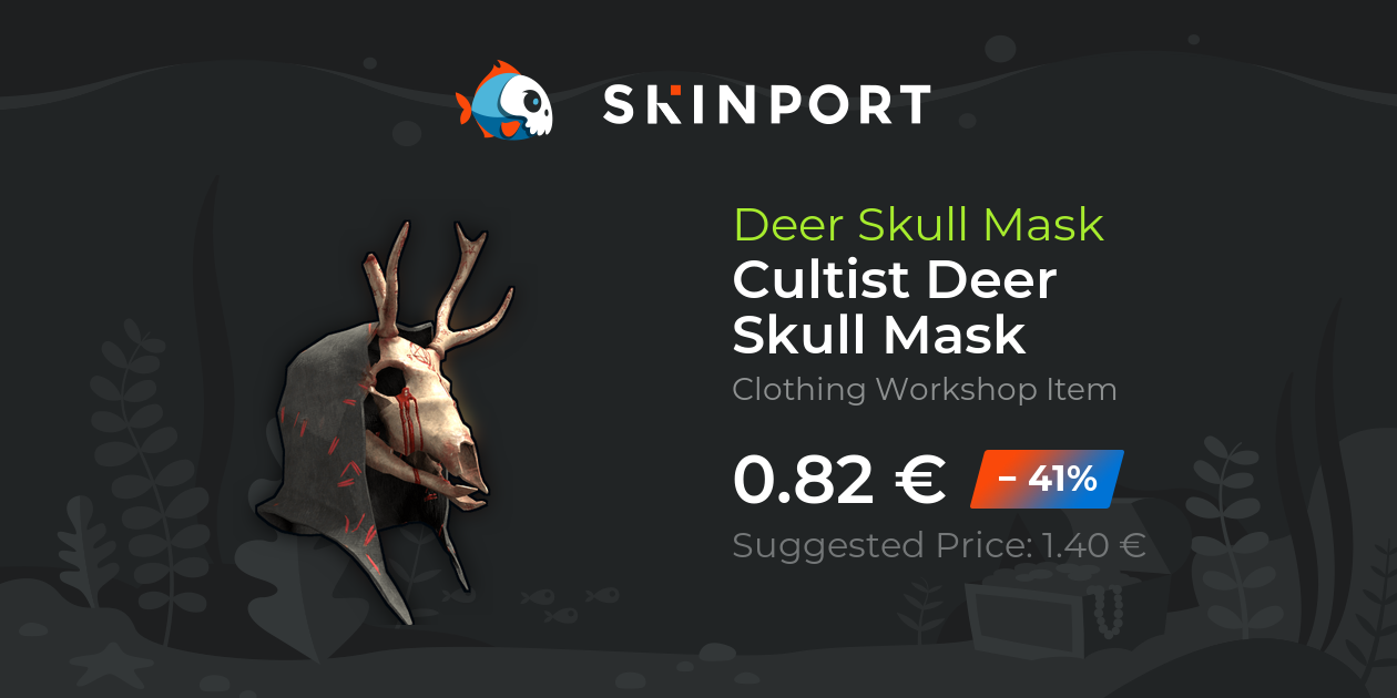 Cultist Deer Skull Mask - Rust - Skinport