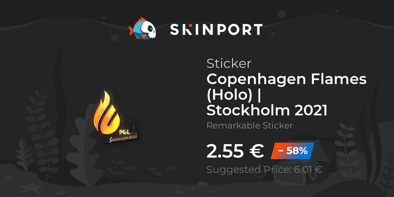 Aufkleber | Copenhagen Flames (Holo) | Stockholm 2021 - Counter-Strike ...