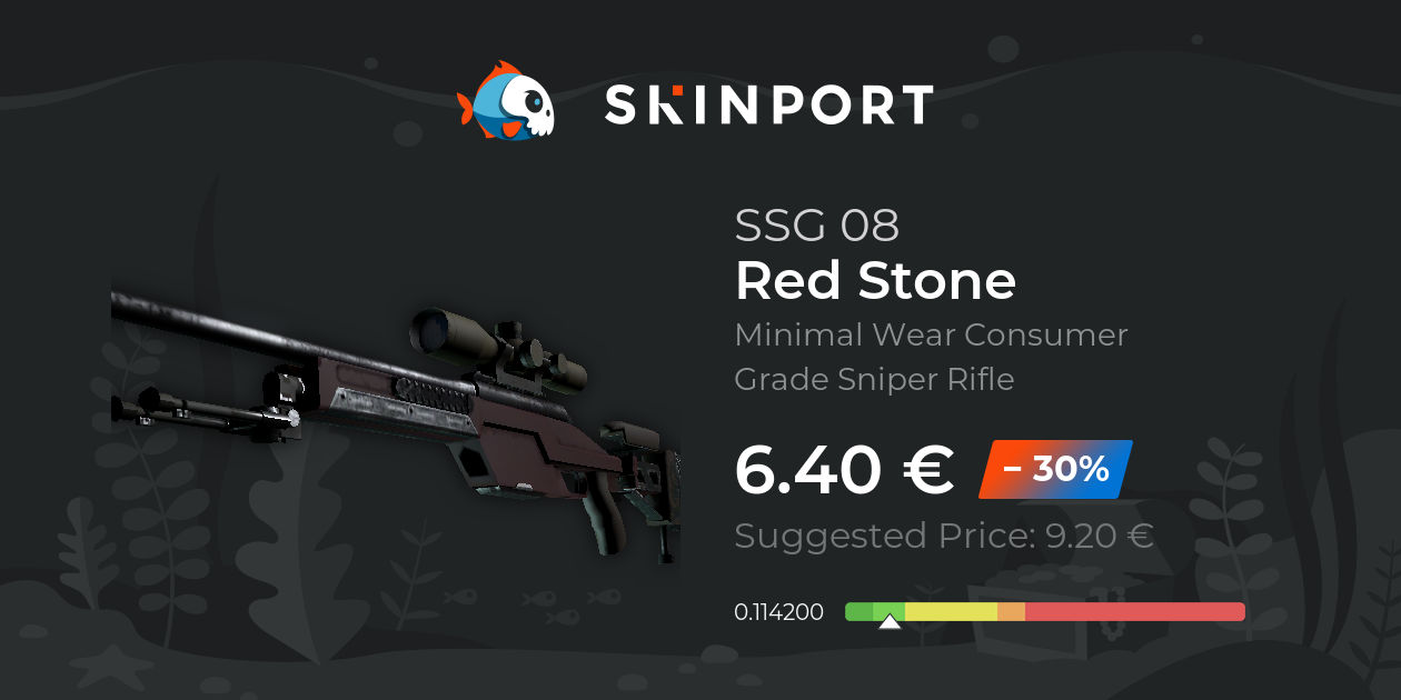 SSG 08 | Red Stone (Minimal Wear) - Counter-Strike 2 - Skinport